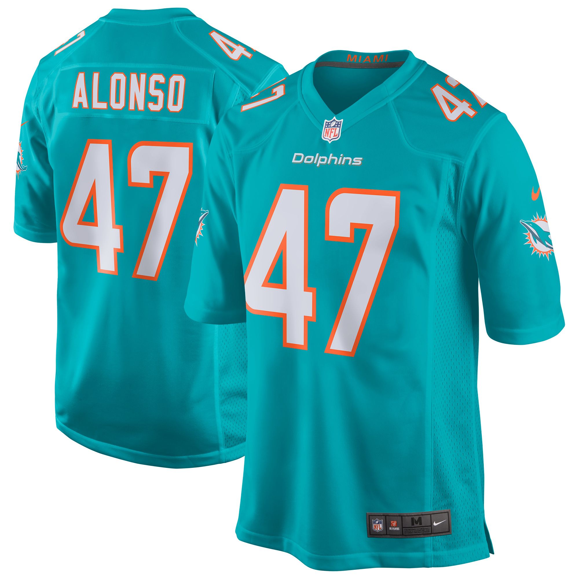 Men Miami Dolphins #47 Kiko Alonso Nike Green Game Player NFL Jersey->miami dolphins->NFL Jersey